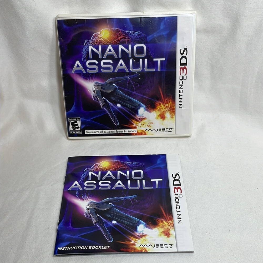 Nano Assault for Nintendo 3DS - Instruction Booklet & Case Only NO Cartridge